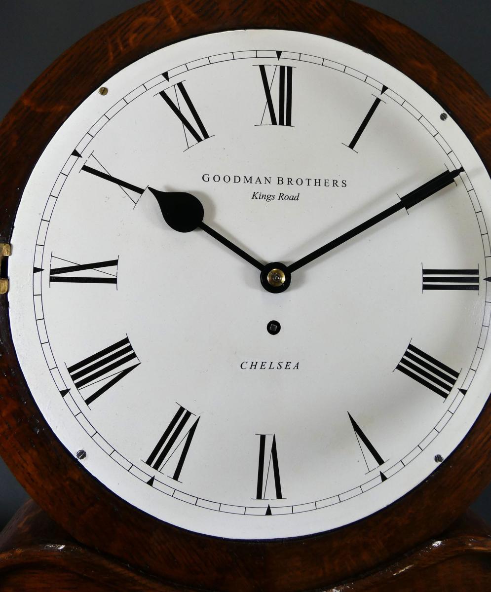 Oak Cased Drumhead Fusee Bracket Clock