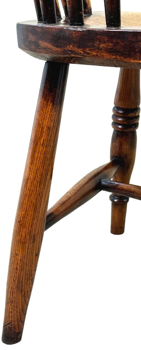 19th Century Ash & Elm Childs Windsor Chair
