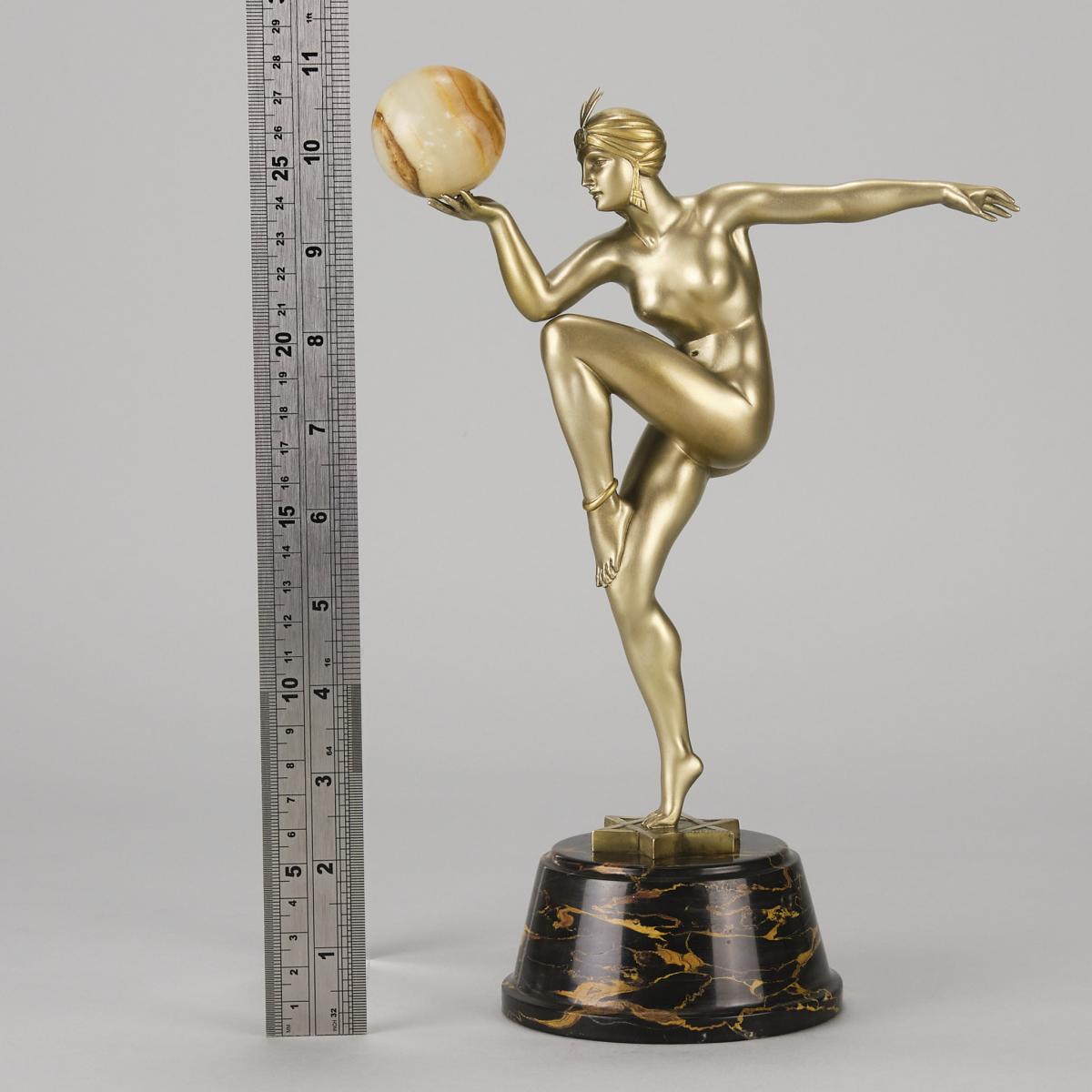  Early 20th Century French Art Deco Bronze entitled "Stella" by Guiraud Rivière