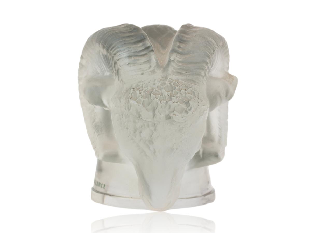 Front of the Rene Lalique Rams Head