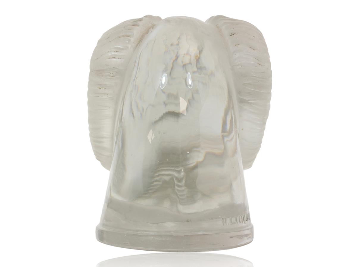 Rear of the Rene Lalique Rams Head