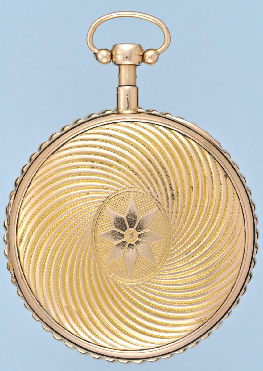 Quarter Repeating Gold Verge with Painted Dial