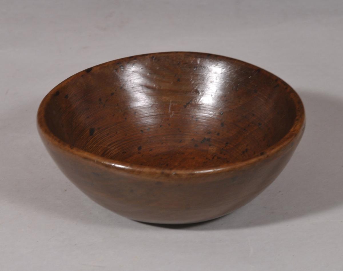 S/6012 Antique Treen Early 19th Century Sycamore Food Bowl