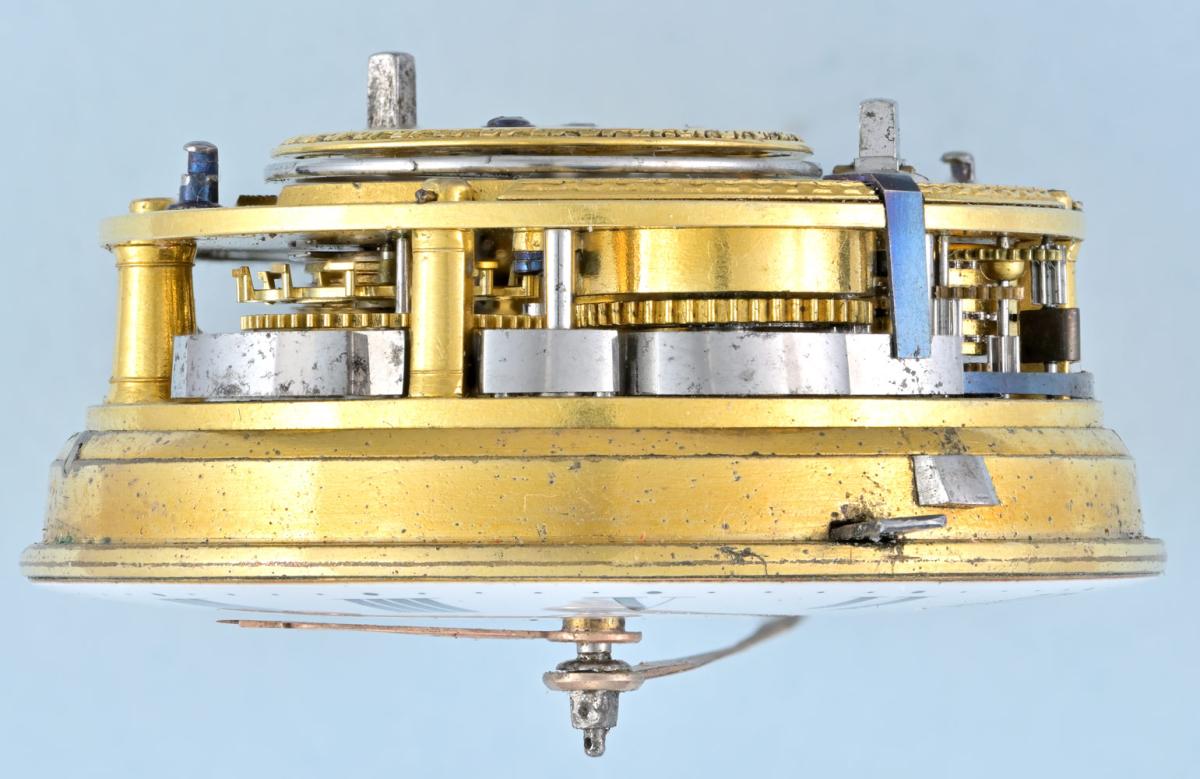 Gold and Enamel Repeater with Chatelaine