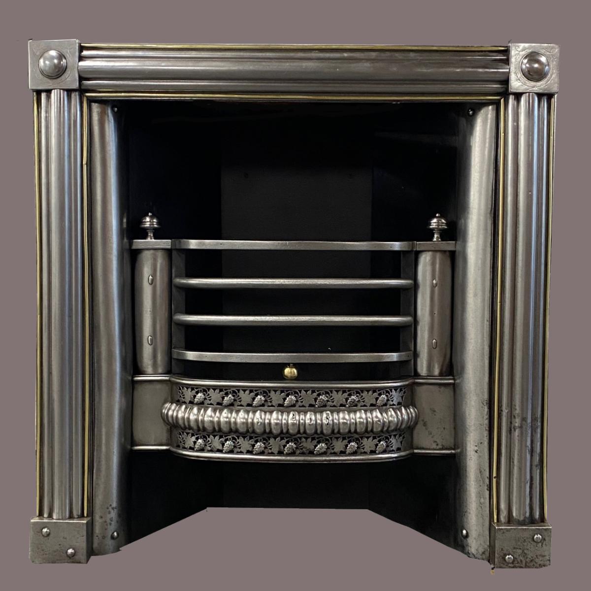 A steel register grate with ensuite fender