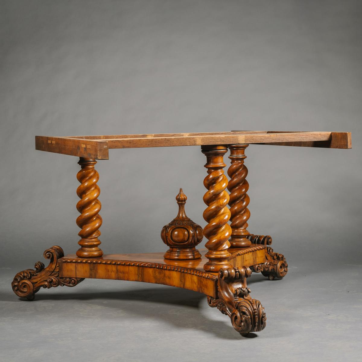 William IV  'Antiquarian' Yew Wood Centre Table