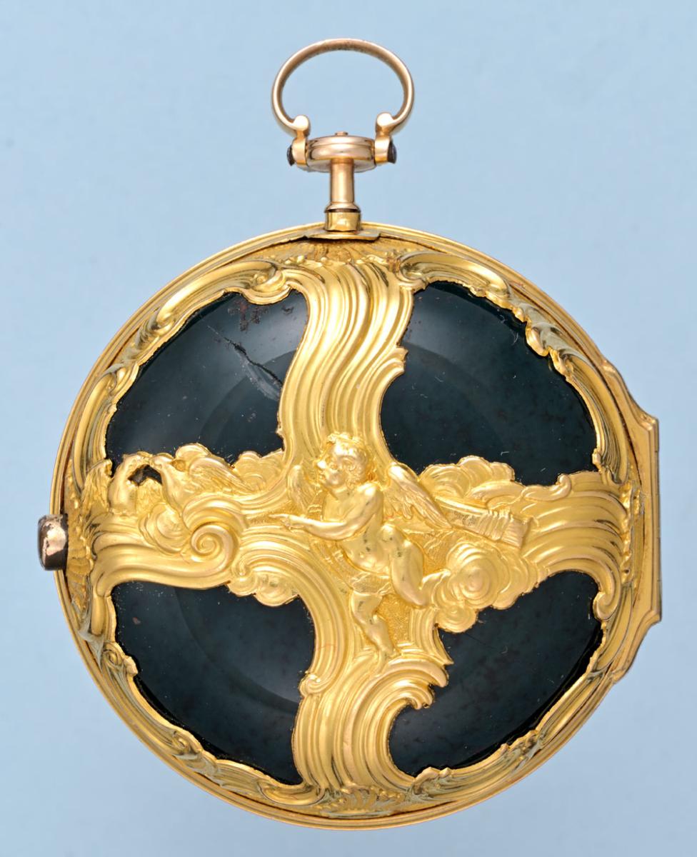 Rare Gold and Bloodstone Chatelaine Watch