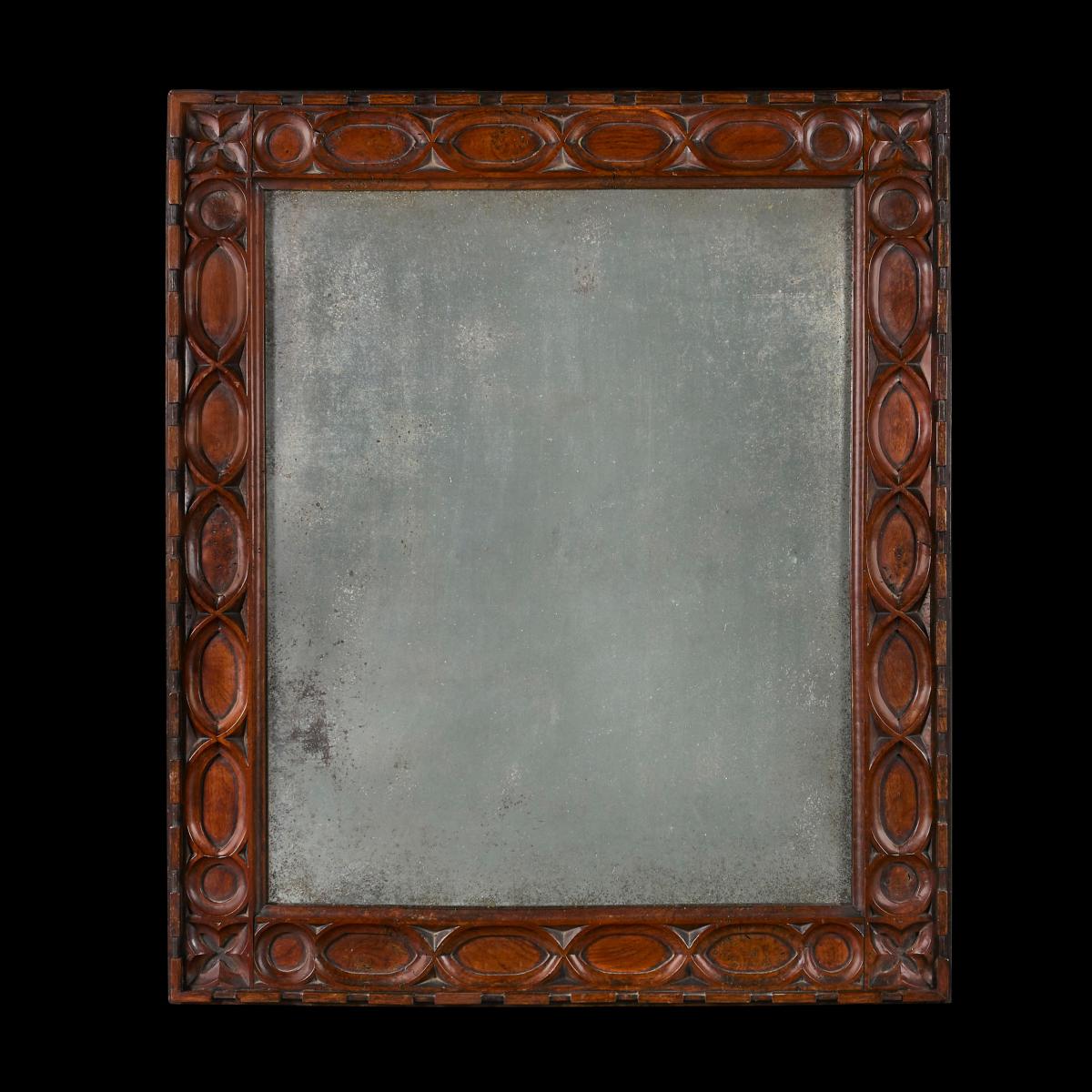 Pollard Oak Carved Mirror