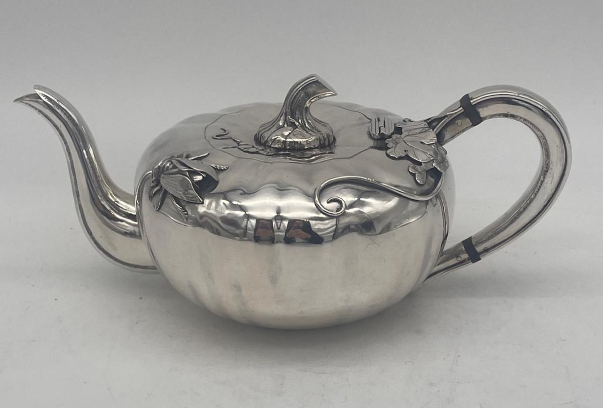 Chinese Export Silver Teaset