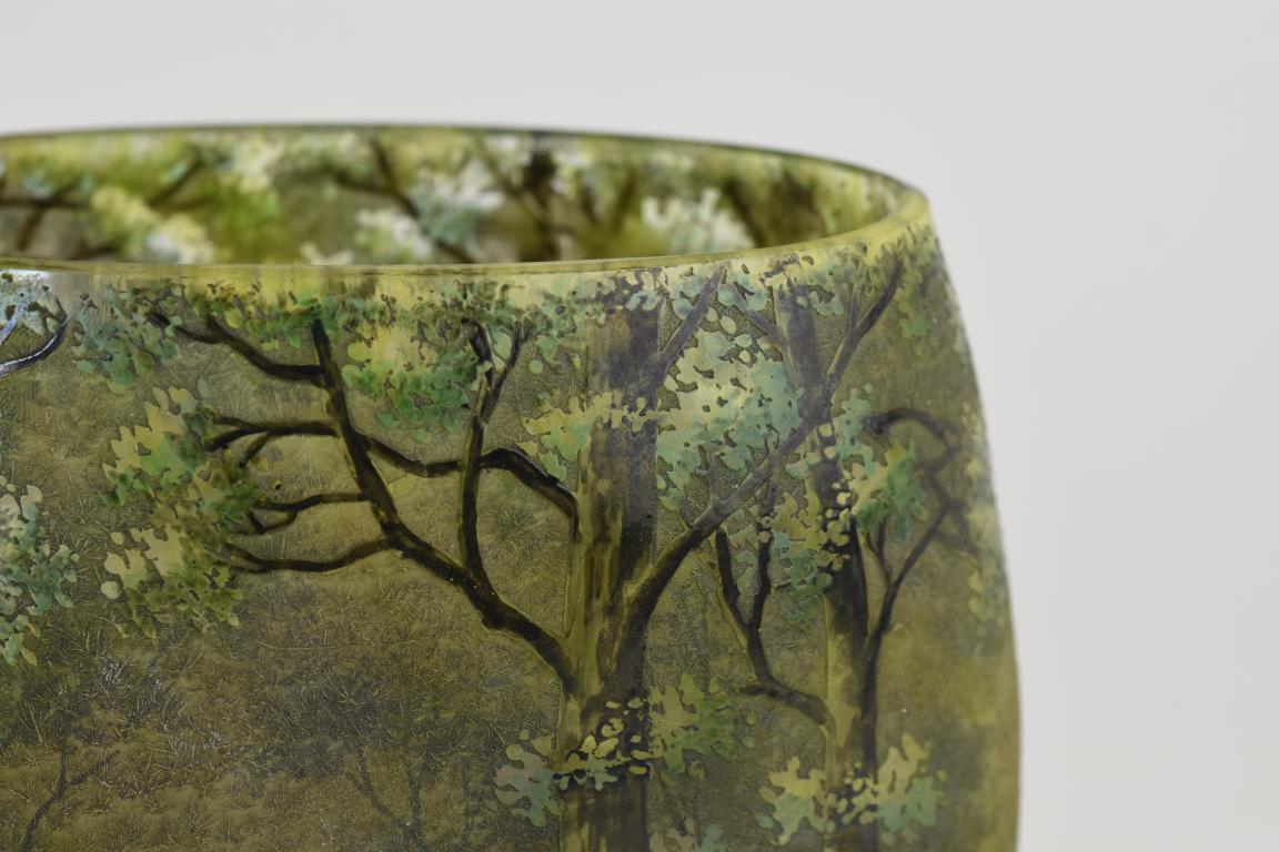 Daum Summer Landscape pillow vase