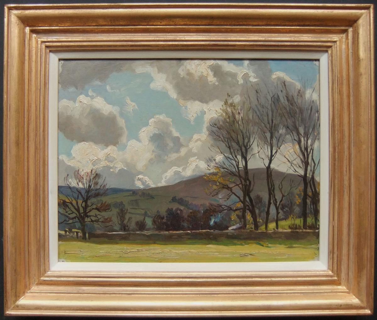 Ernest Higgins Rigg "Crackpot Ghyll, Swaledale" oil painting