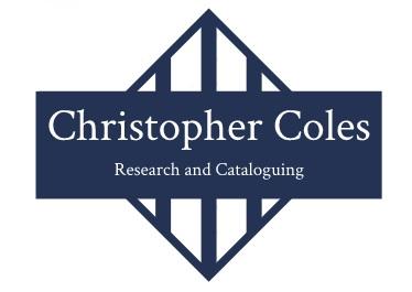 Christopher Coles Research and Cataloguing