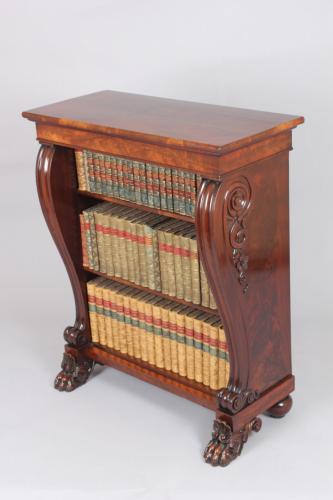 George IV period mahogany small bookcase
