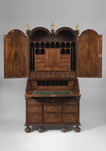 A Very Fine George I Bureau Bookcase Attributed to Peter Miller