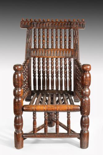 James I Oak and Ash Turner’s/Thrown Armchair