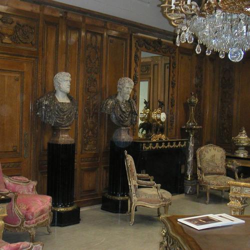 A Louis XVI Style Carved Oak Panelled Room