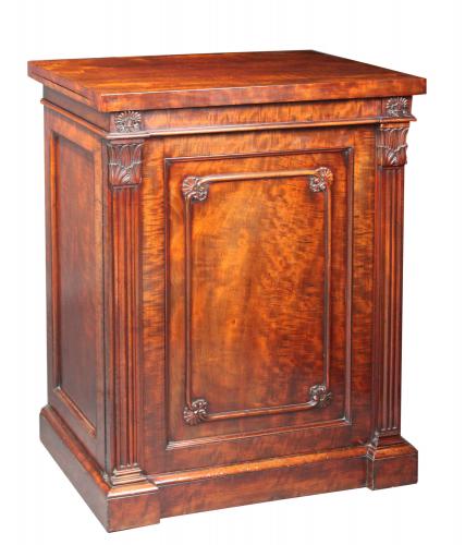 Antique mahogany library cabinet