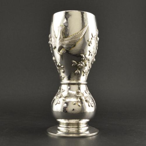 Victorian Silver Vase, London, 1900