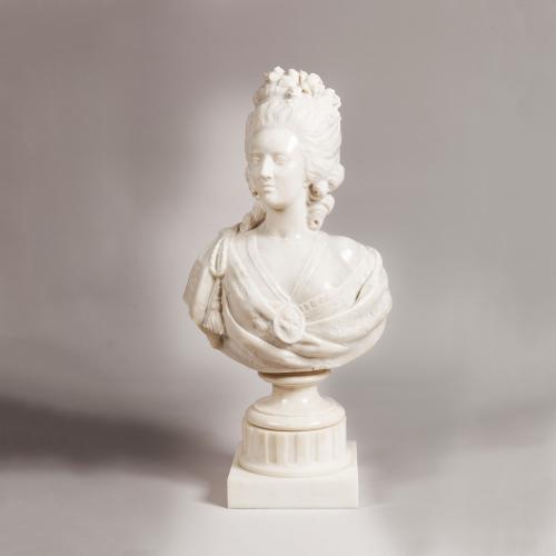 Marble Bust of Marie Antoinette