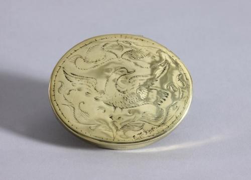 18th century Welsh brass snuff box