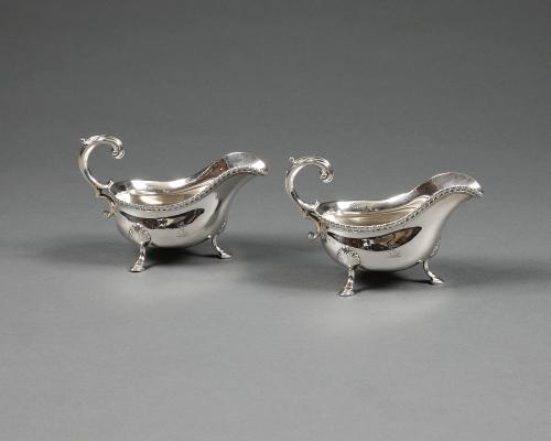early 20th Century Silver Sauce Boats