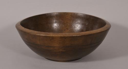 S/1814 Deep Sycamore Bowl of the Georgian Period