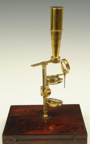 GOULD TYPE FIELD MICROSCOPE BY CARY, English, Circa 1820