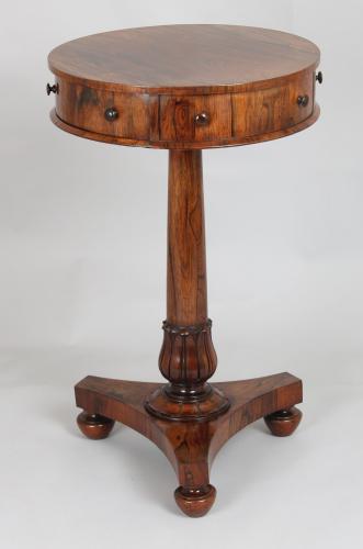George IV period rosewood drum-table