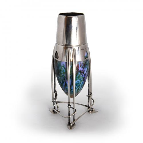 Archibald Knox Cymric Liberty silver vase