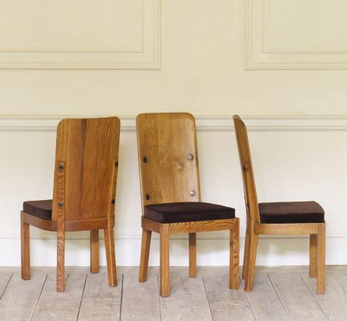 Set of Six High Back 'Lovö' Chairs by Axel Einar Hjorth