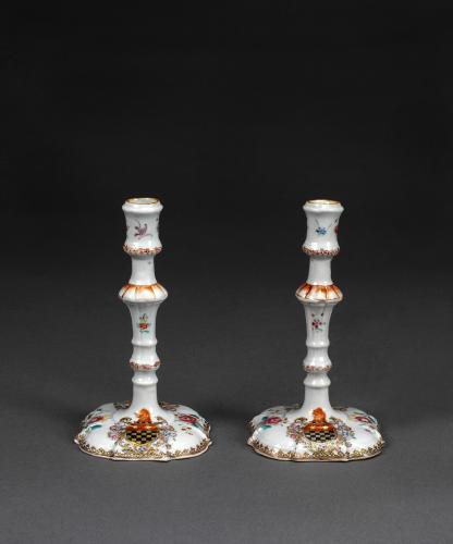 Pair of Candlesticks with Arms attributed to Bonwick