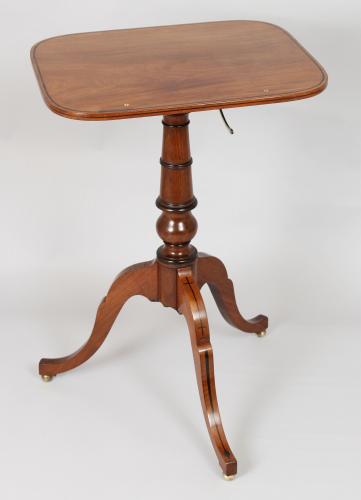 George IV period mahogany reading-stand