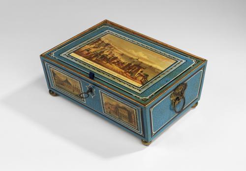 A Fine Regency Souvenir Sewing Box of Brighton, Circa 1815