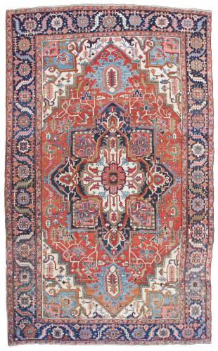 Antique Heriz carpet, Persia
