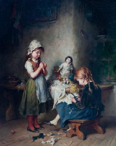 'The Little Seamstresses' by Heinrich Hirt