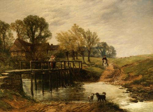 Crossing the Ford by Thomas Creswick RA