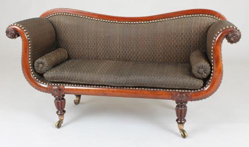 Rare George IV period mahogany miniature sofa