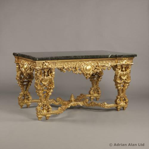 A Louis XIV/Regence Style Centre Table With A Marble Top ©AdrianAlanLtd
