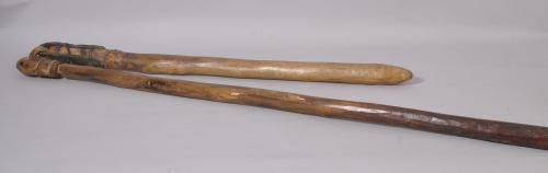 S/2714 Antique Treen 19th Century Flail