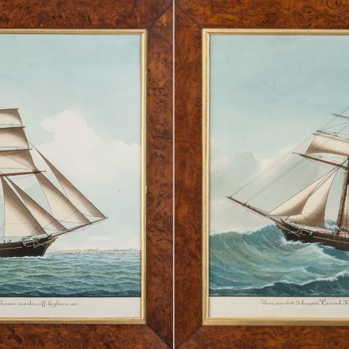 A pair of paintings; The Consul Kaestner by Luigi Renault