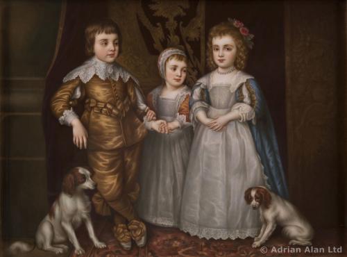 A KPM Porcelain Plaque After The Painting By Sir Anthony van Dyck ©AdrianAlanLtd
