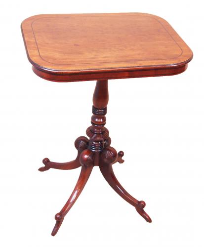 Antique Regency Mahogany Oblong Lamp Table
