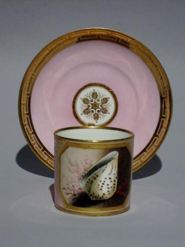 Worcester porcelain can & saucer
