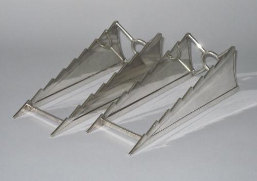 old sheffield plate silver dish wedges