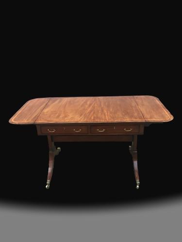 George III Sheraton Period Mahogany Sofa Table