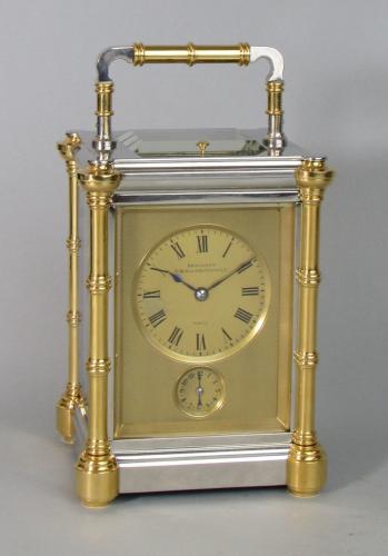 Drocourt, Paris: A most interesting and rare grande-sonnerie carriage clock with unusual features