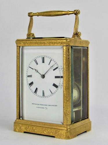 Stevenard Boulogne: An engraved carriage clock 
