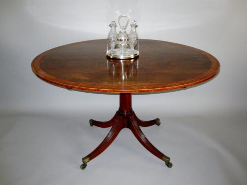 ROSEWOOD & INLAID OVAL BREAKFAST TABLE. CIRCA 1790.