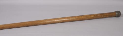 S/2957 Antique Treen Ash Lead Weighted Wading Stick