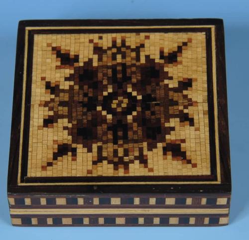 Tunbridge Ware Puzzle Box with Tangram